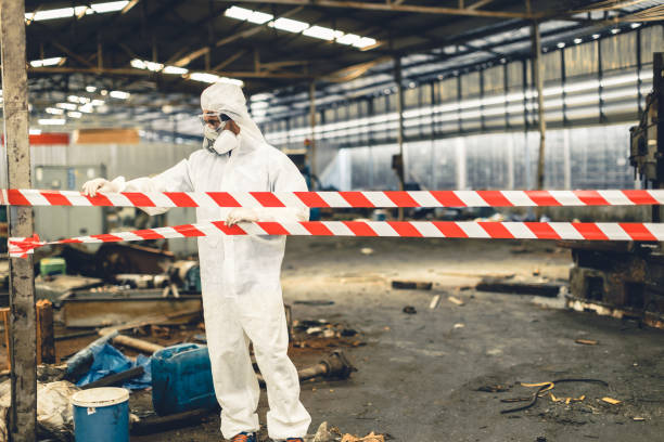 Professional Biohazard technician working in Marshall, MI